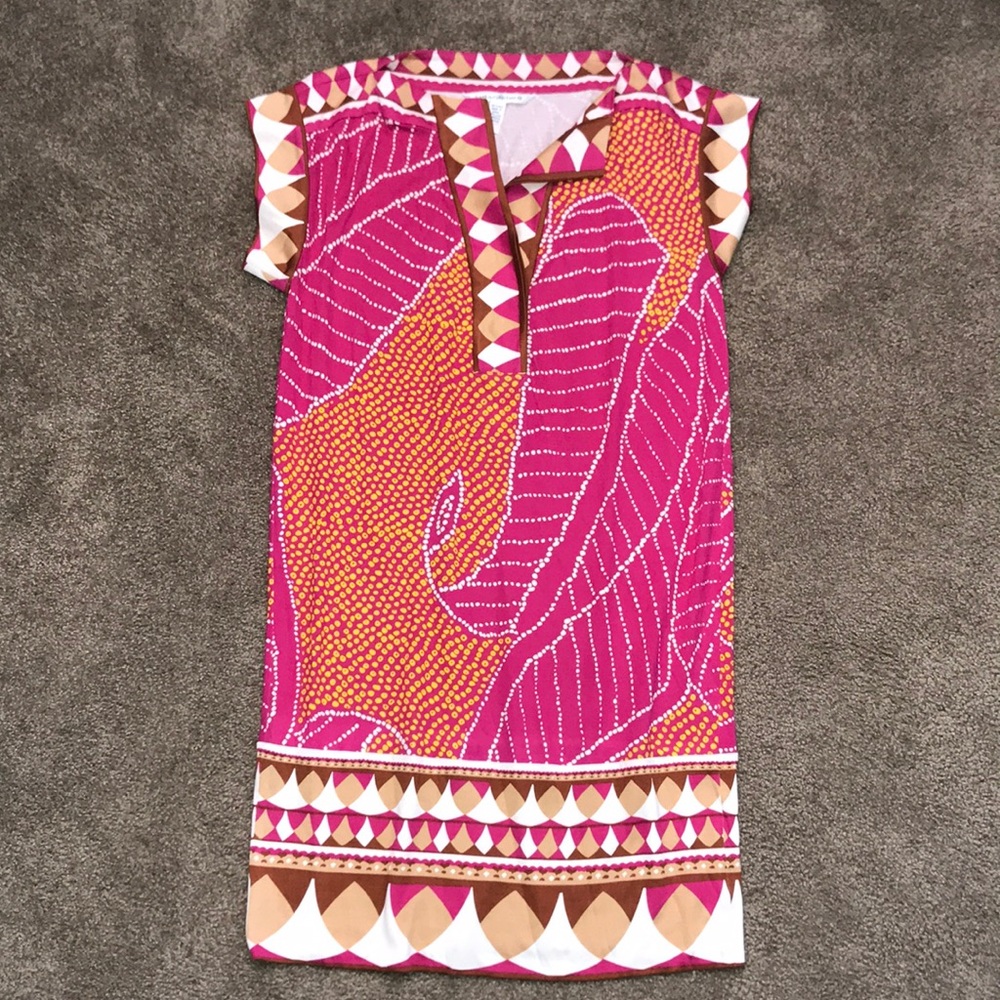 💗🧡DVF Diane Von Furstenberg patterned dress Size 8🧡💗